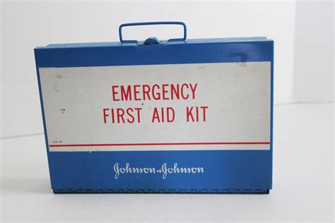 Vintage Johnson & Johnson Emergency First Aid Kit